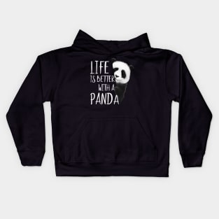 Panda Lovers Life Is Better With A Panda Bear Kids Hoodie